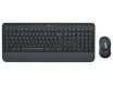 mk650 signature combo klavye ve mouse seti, siyah renkli, üstten görünüm