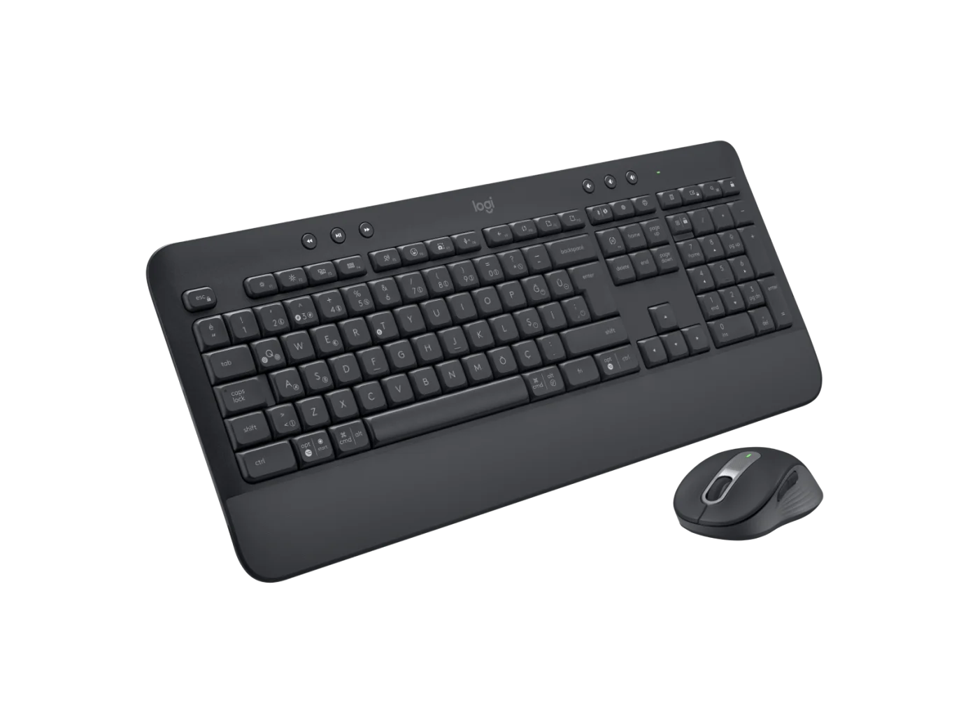 MK650 Signature Combo grafik gri kablosuz klavye ve mouse seti