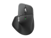 logitech mx master 4 for business mouse üstten görünüm, siyah kablosuz ergonomik tasarım