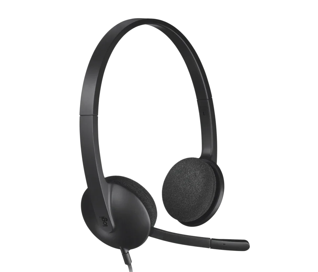 logitech h340 kablolu kulaklık mikrofonlu siyah headset ürün görseli