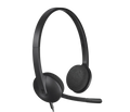logitech h340 kablolu kulaklık mikrofonlu siyah headset ürün görseli