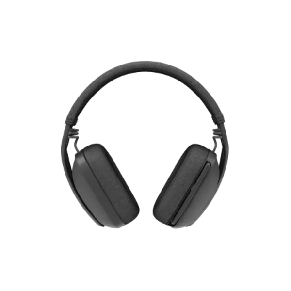 Logitech Zone Vibe 100 siyah kablosuz kulaklık, önden görünüm