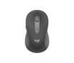 logitech m650 graphite kablosuz mouse üstten görünüm