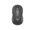 logitech m650 graphite kablosuz mouse üstten görünüm